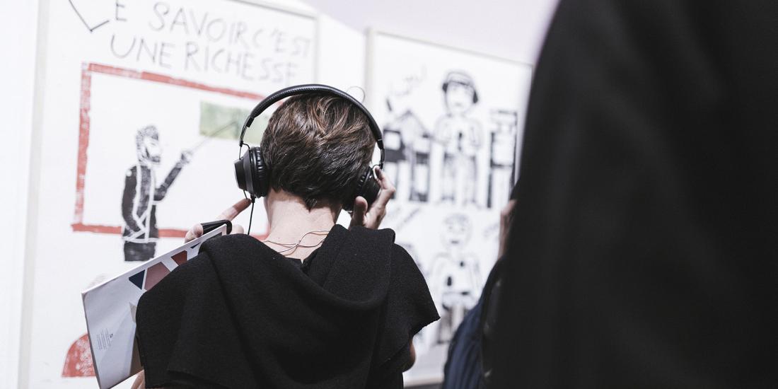 Headphones in the exhibition