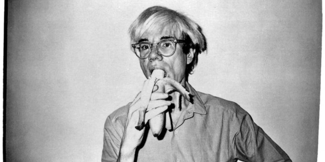 Andy Warhol - self portrait eating banana (1982)