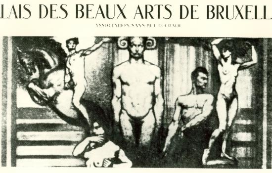 Affiche de l'inauguration des salles de sculpture mai-juin 1928