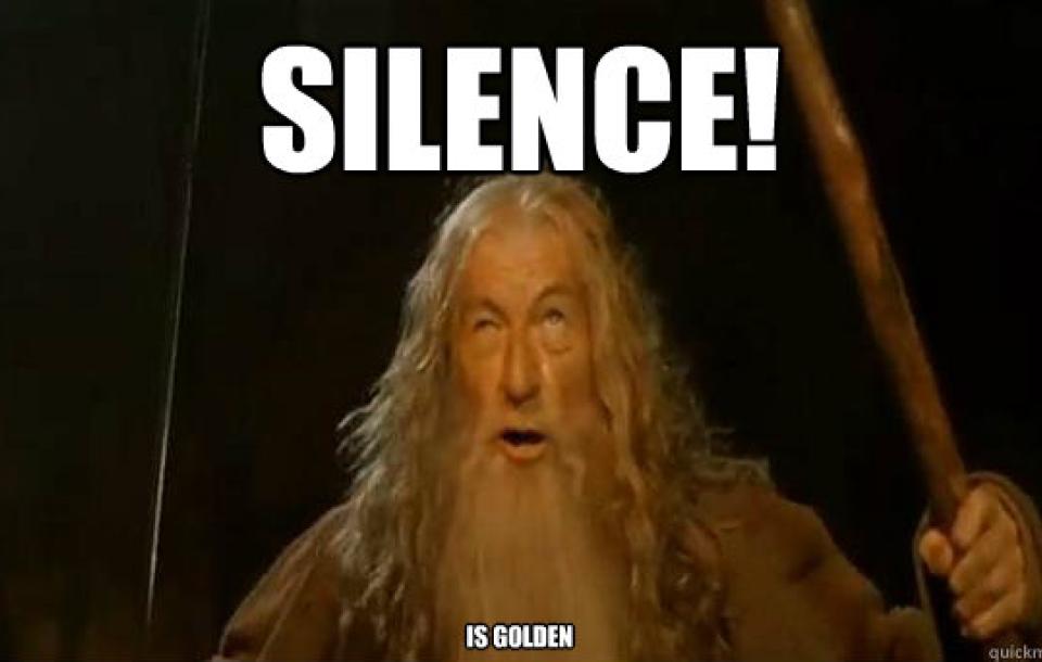 Meme Silence Lord of the Ring