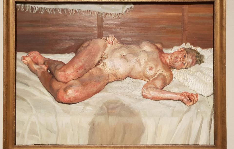 Lucian Freud, Flora with Blue Toenails (2000-2001)