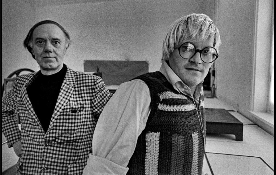 Roger Raveel en David Hockney, 1973