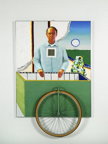 Roger Raveel, Self-portrait with cart, 1981, Province of East Flanders Collection / Roger Raveel Museum © Raveel – MDM. Photo: Peter Claeys