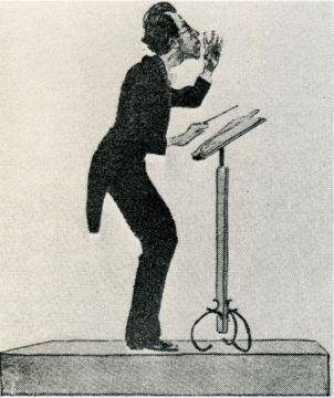 Mahlers dirigeerstijl door de ogen van karikaturist Hans Bohler