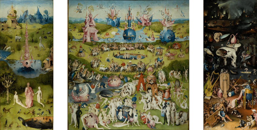 Hieronymus Bosch, The Garden of Earthly Delights, 1480-1490 © Creative Commons