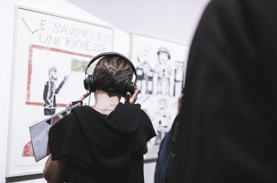 Headphones in the exhibition