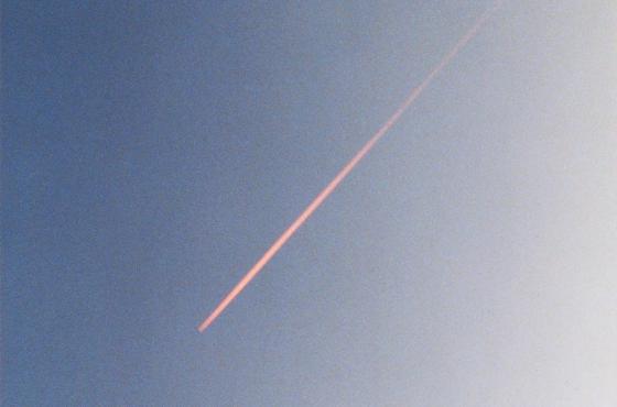 Detail of '5 lines of pink in the air' - Ann Veronica Janssens