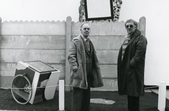 Roger Raveel and Hugo Claus at the Centre for Fine Arts in 1983